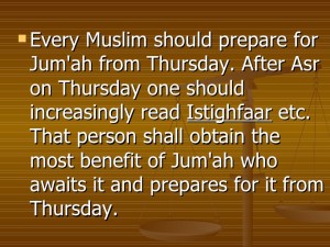 imporatnt aspects of jummah